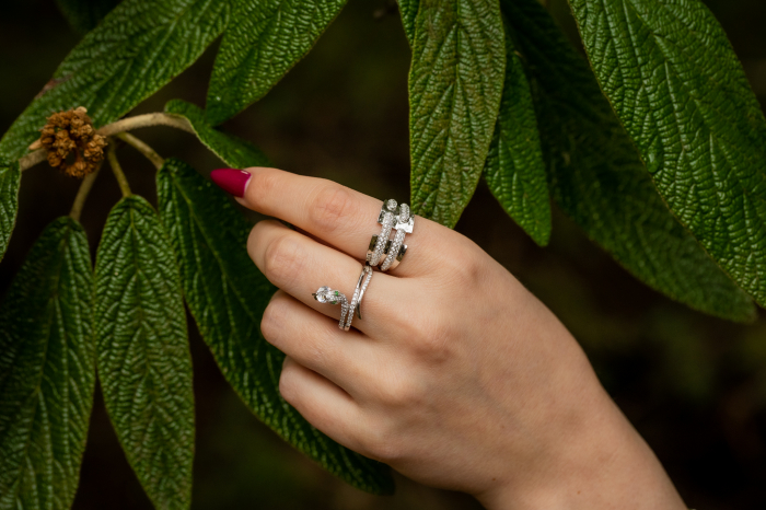 Inel din argint 925 rodiat, Piatra: cubic zirconia, Culoare  transparent, Sonis Silver [3]