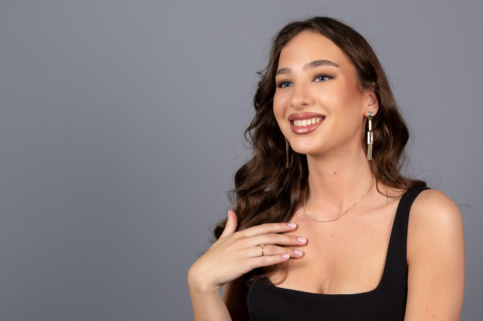 Lant din aur 585/ 14 kt, Piatra: zirconia fatetata, Culoare: transparenta [2]