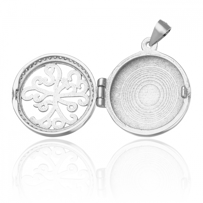 Pandantiv din argint 925 rodiat, Piatra: cubic zirconia, Culoare: transparent, Sonis Silver [2]