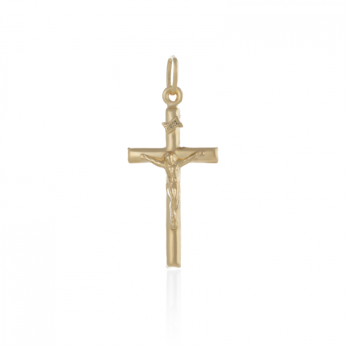 Pandantiv tip " Cruce " din argint  925 ,placat cu aur de kt , Sonis Silver [1]