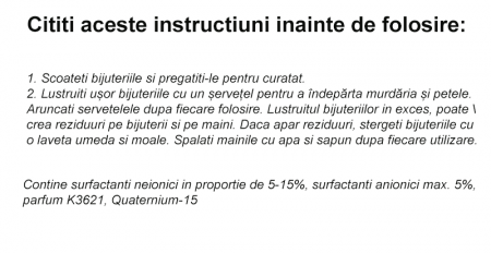 Servetele pentru curatat bijuterii din aur si argint Cod:2CONN2CONN [2]