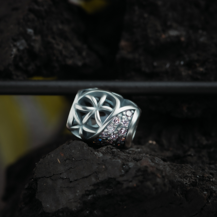 Talisman pentru bratara din argint 925 rodiat, Piatra: cubic zirconia, Culoare: roz, Sonis Silver [2]
