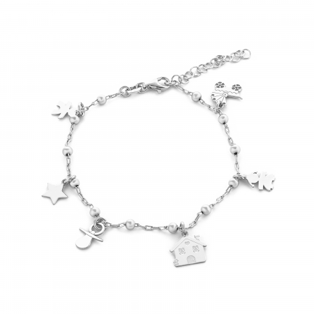 Produse - Bratara din argint 925  rodiat , Piatra : cubic zirconia ,  Culoare : transparenta , Sonis Slver