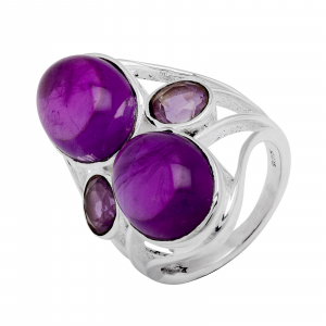 Inel din argint 925, Piatra: ametist, Culoare: mov, Sonis Silver [0]