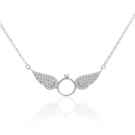 Produse - Lant din argint 925 rodiat, Piatra: cubic zirconia, Culoare: transparenta, Sonis Silver
