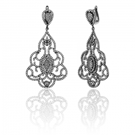 Cercei din argint 925, Piatra: cubic zirconia, Culoare: transparenta, Sonis Silver [0]