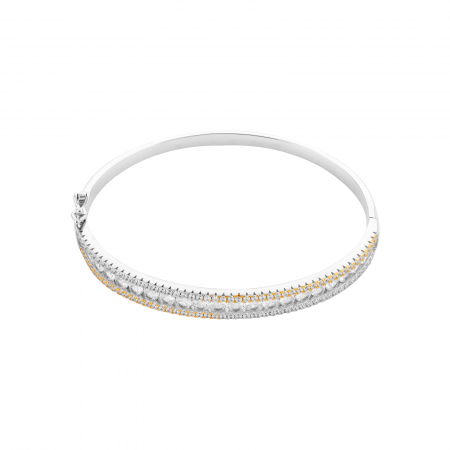 Bratari din argint fixe / semifixe - Bratara din argint 925 rodiat , Piatra: zirconia fatetata si cubic zirconia, Culoare : transparenta ,  Sonis Silver