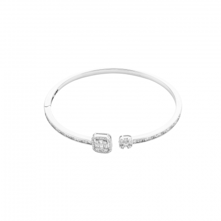Bratara din argint 925 rodiat, Piatra: zirconia fatetata si  cubic zirconia, Culoare: transparenta, Sonis Silver [0]