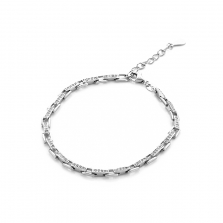 Produse - Bratara din argint 925 rodiat, Piatra: cubic zirconia, Culoare : transparenta ,  Sonis Silver