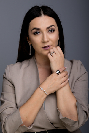 Bratara din argint 925 rodiat, Piatra: zirconia fatetata si  cubic zirconia, Culoare: transparenta,  Sonis Silver [1]