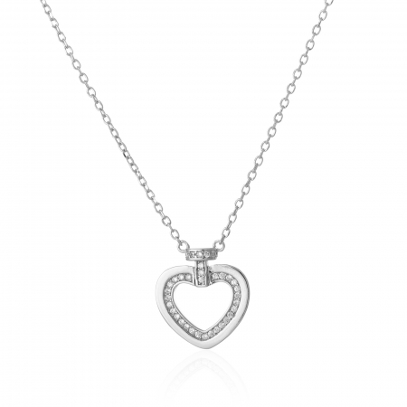 Produse - Lant din argint 925 rodiat, Piatra: cubic zirconia, Culoare: transparent, Sonis Silver