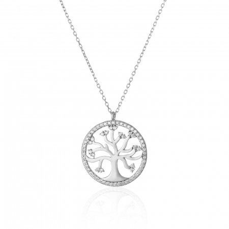 LANTURI CU PANDANTIV - Lant din argint 925 rodiat, Piatra: cubic zirconia, Culoare: transparenta, Sonis Silver