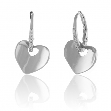 Cercei lungi - Cercei din argint 925, Piatra: cubic zirconia, Culoare :transparenta , Sonis Silver