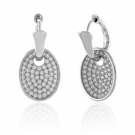 Cercei lungi - Cercei din argint 925 rodiat, Piatra: cubic zirconia,Culoare : transparenta ,Sonis Silver