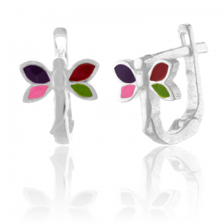 Cercei - COPII - Cercei din argint 925, pentru copii, Piatra: email, Culoare: multicolor, Sonis Silver