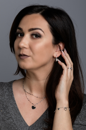 Inel din argint 925 rodiat, Piatra: cubic zirconia, Culoare: transparenta, Sonis Silver [3]