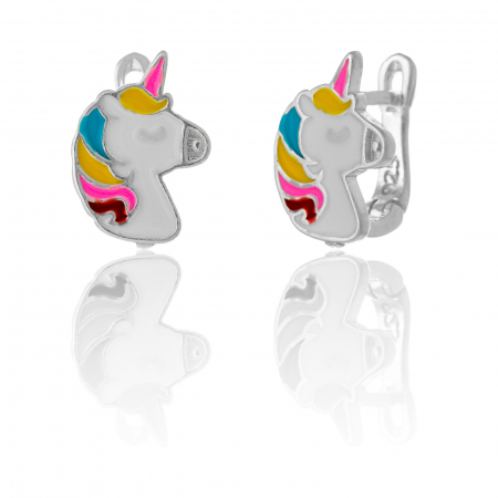 BIJUTERII PENTRU COPII - Cercei din argint 925, pentru copii, Piatra: email, Culoare : multicolor , Sonis Silver