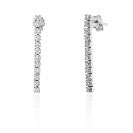 Cercei din argint 925, Piatra: cubic zirconia, Culoare : transparenta , Sonis Silver [0]