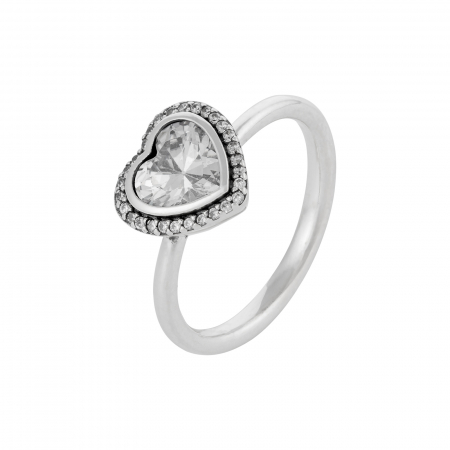 Inele de dama - Inel din argint 925,  Piatra: zirconia fatetata si cubic zirconia, Culoare: transparenta, Sonis Silver
