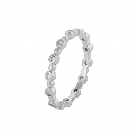 Inele de dama - Inel din argint 925 rodiat, Piatra: cubic  zirconia , Culoare: transparenta , Sonis Silver