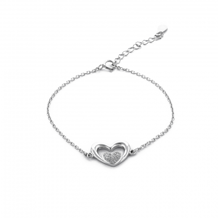 Produse - Bratara din argint 925 rodiat , Piatra: cubic zirconia,Culoare : transparenta ,  Sonis Silver