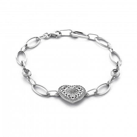 Bratara din argint 925 Piatra : cubic zirconia, Culoare : transparenta , Sonis Silver [0]