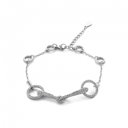 Produse - Bratara din argint 925 rodiat,Piatra: cubic zirconia, Culoare: transparenta, Sonis Silver