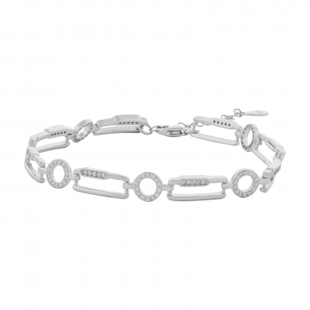 Bratara din argint 925 rodiat , Piatra: cubic zirconia, Culoare : transparenta , Sonis Silver [0]