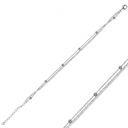 Produse - Bratara din argint 925 rodiat ,Piatra :  cubic zirconia, Culoare : transparenta , Sonis Silver