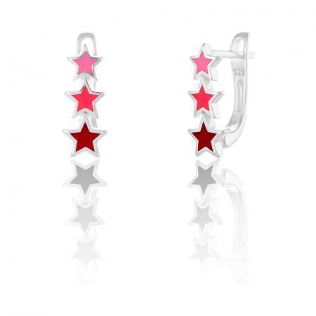 Cercei - COPII - Cercei din argint 925, pentru copii , Piatra: email, Culoare: multicolor, Sonis Silver