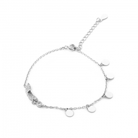 Produse - Bratara din argint 925, Piatra: cubic zirconia, Culoare: transparenta, Sonis Silver