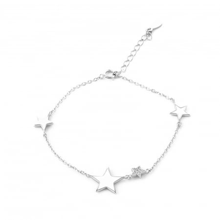 Produse - Bratara din argint 925, Piatra: cubic zirconia si email, Culoare: transparent, alb, Sonis Silver