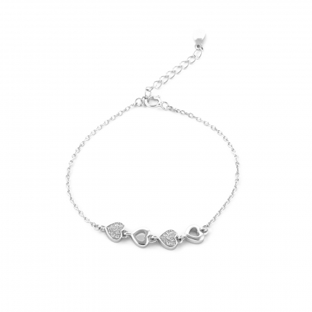 Produse - Bratara din argint 925, Piatra: cubic zirconia, Culoare: transparenta, Sonis Silver
