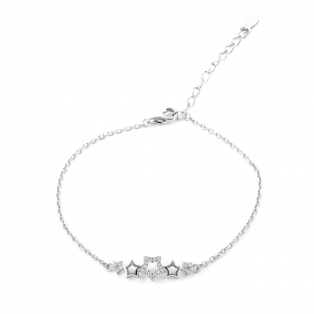 Produse - Bratara din argint 925 rodiat, Piatra: cubic zirconia, Culoare: transparenta, Sonis Silver