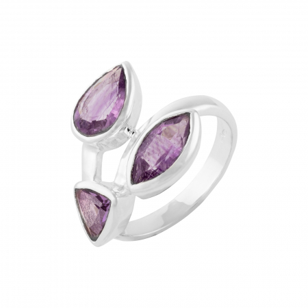 Produse - Inel din argint 925, Piatra: zirconia fatetata, Culoare: mov, Sonis Silver