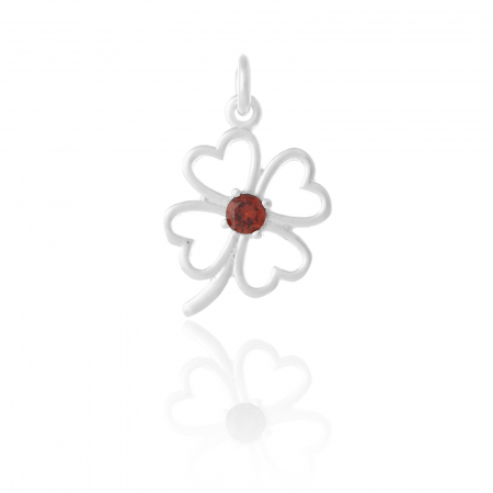 Produse - Pandantiv din argint 925, Piatra: zirconia fatetata, Culoare: rosu, Sonis Silver
