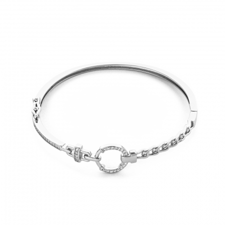 Bratari din argint fixe / semifixe - Bratara din argint 925 rodiat , Piatra ; cubic zirconia ,  Culoare : transparenta ,Sonis Silver