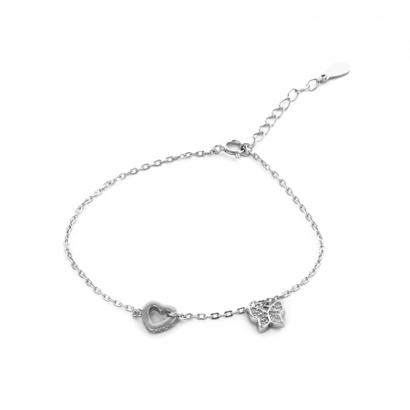 Produse - Bratara din argint 925 rodiat , Piatra : cubic zirconia , Culoare : transparenta ,Sonis Silver