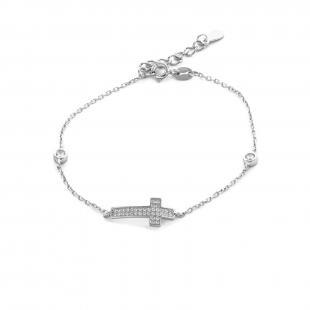 Bratari din argint cu piatra - Bratara din argint 925, Piatra: zirconia fatetata si cubic zirconia, Sonis Silver