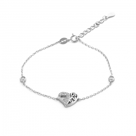 Bratari din argint cu piatra - Bratara din argint 925, Piatra: zirconia fatetata si cubic zirconia, Sonis Silver