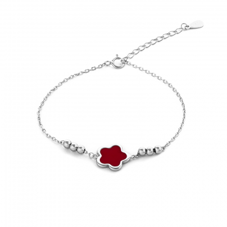 BRATARI - Bratara din argint 925 rodiat , Piatra : email , Culoare : rosu , Sonis Silver