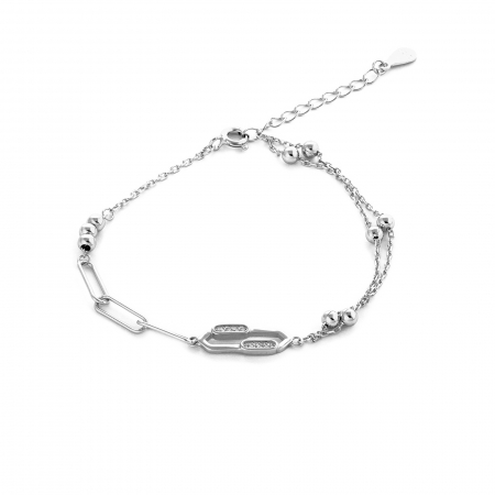Produse - Bratara din argint 925 rodiat , Piatra : cubic zirconia ,Culoare : transparenta  , Sonis Silver