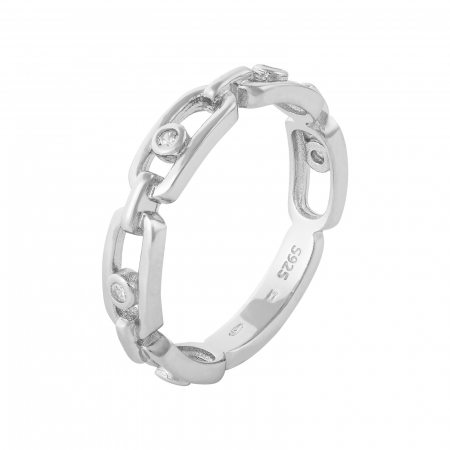 Inele de dama - Inel din argint 925 rodiat, Piatra: zirconia fatetata ,  Culoare: transparenta, Sonis Silver
