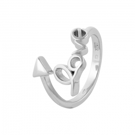 Produse - Inel  reglabil, din argint 925 rodiat, Sonis Silver