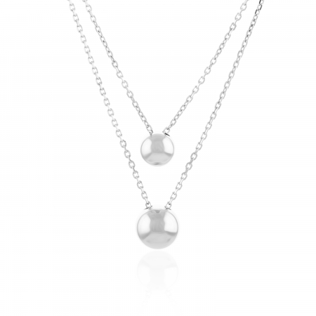 LANTURI CU PANDANTIV - Lant din argint 925  rodiat,Piatra : cubic zirconia , Culoare transparenta , Sonis Silver