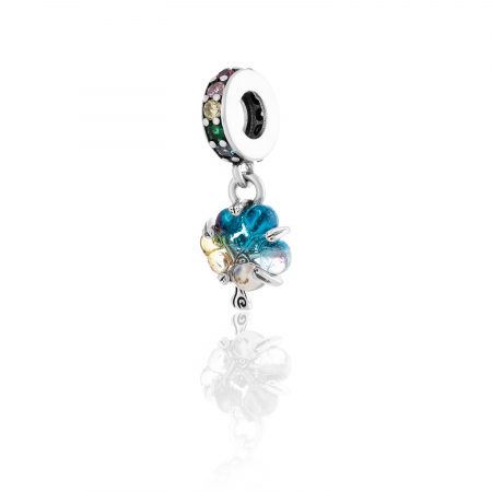 TALISMANE - Talisman pentru bratara din argint 925 rodiat ,  Piatra: zirconia fatetata si cubic zirconia , Culoare:  multicolor,  Sonis Silver