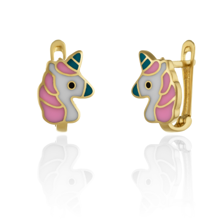 BIJUTERII PENTRU COPII - Cercei pentru copii din aur 585/ 14 kt