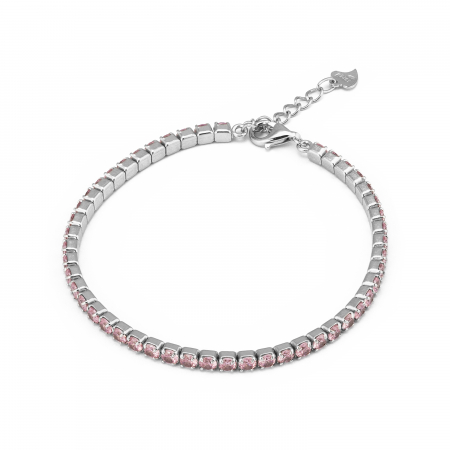 BRATARI - Bratara din argint 925 rodiat ,Piatra : zirconia fatetata , Culoare : roz , Sonis Silver