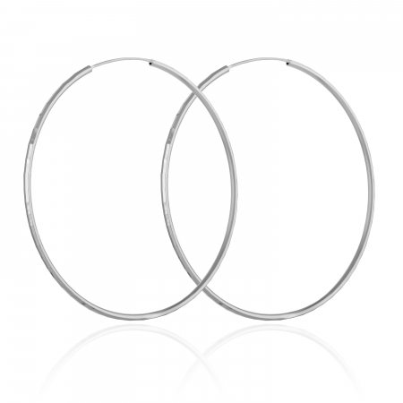 Cercei tip creole - Cercei din argint 925 rodiat, Sonis Silver