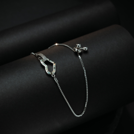 Bratara din argint 925, Piatra: opal si cubic zirconia, Culoare : albastru si transparent , Sonis Silver [1]